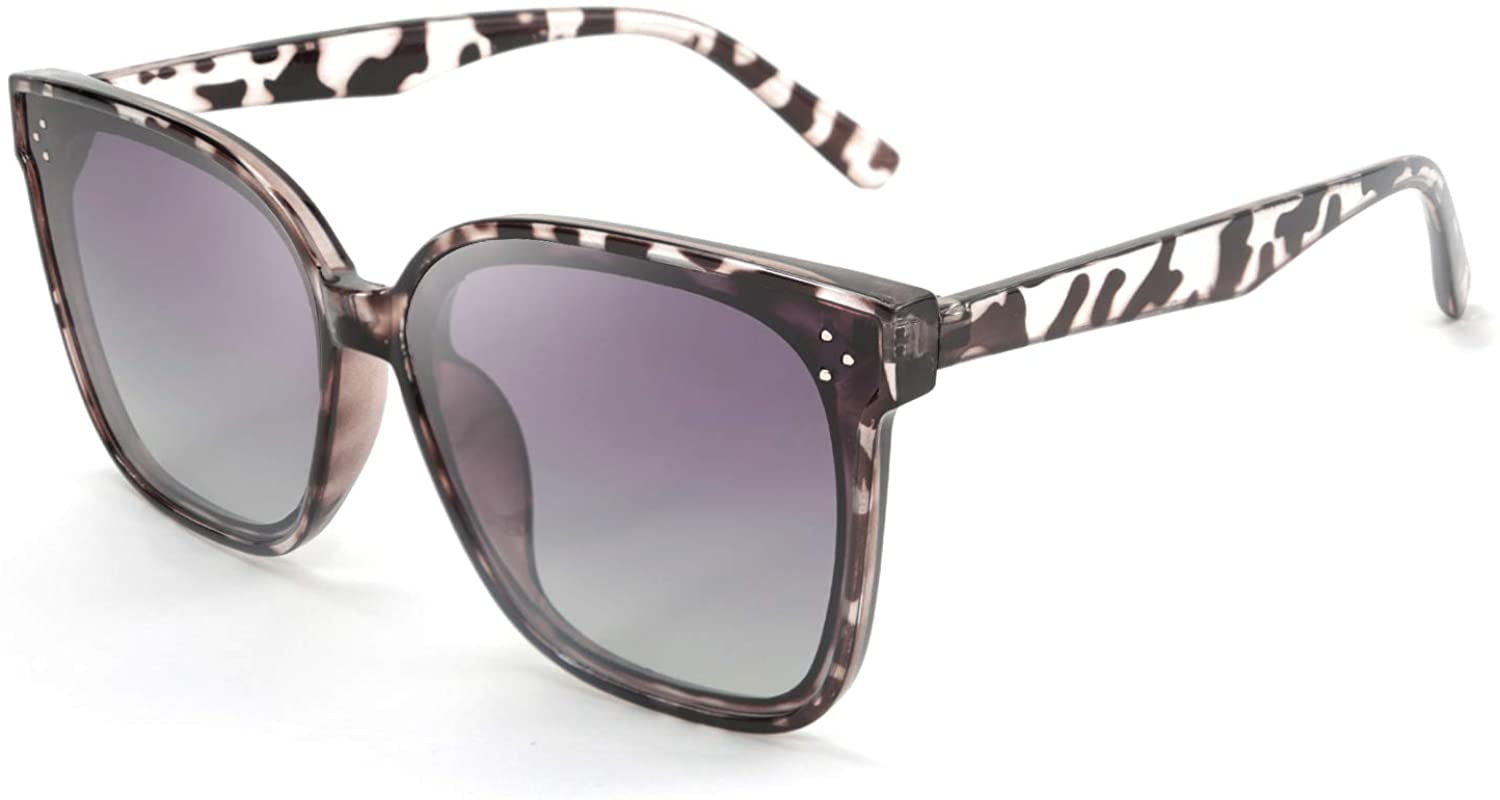 FEISEDY Retro Square Polarized Sunglasses Women Men  display picture 1