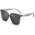 thumbnail image 1 of FEISEDY Retro Square Polarized Sunglasses Women Men Oversized Vintage Shades B2600, 1 of 8