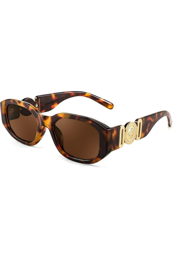 Retro Trendy Rectangle Sunglasses Women Men Vintage 90s Small Narrow Square Sunglasses B2322