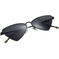 thumbnail image 1 of FEISEDY Retro Triangle Cateye Sunglasses for Women Men Metal Frame Colored Lens Sunglasses B2743, 1 of 15