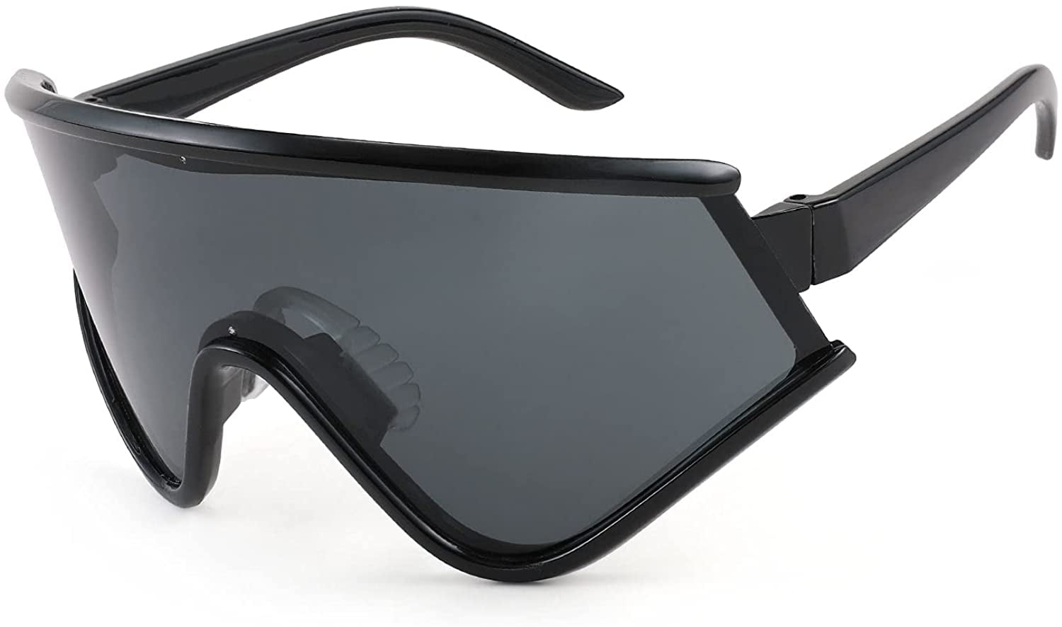 FEISEDY Shield Oversized Wraparound Sunglasses 80s One Piece Outdoor Sport  Glasses Visor for Men Women B2791
