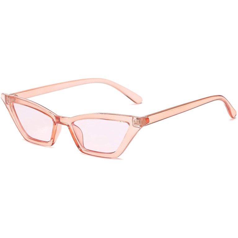 FEISEDY Small Cat Eye Sunglasses Vintage Square Shade Women  display picture 3