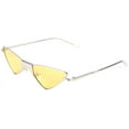 thumbnail image 1 of FEISEDY Small Cat Eye Sunglasses Women PUNK Party Metal ROCK Candy Color Glasses B2721, 1 of 14