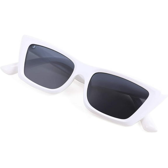 FEISEDY Small Cateye Square Polarized Sunglasses Women Classic Thick Rectangle Frame UV400 Sun Glasses B2736