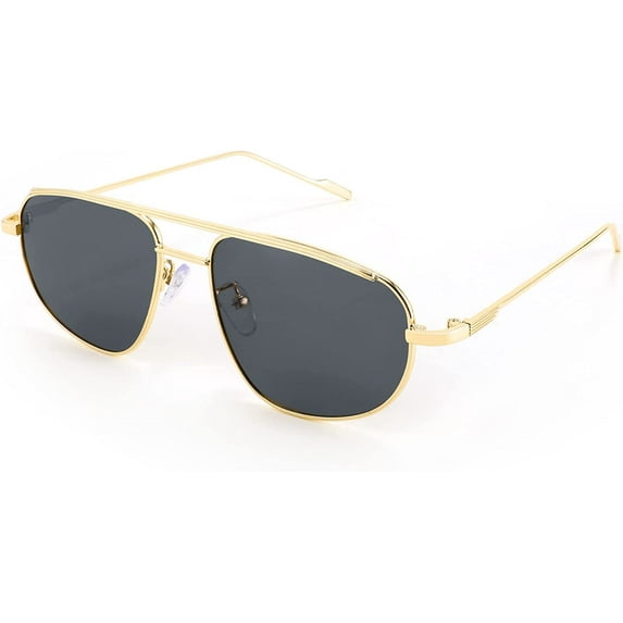 FEISEDY Small Retro Aviator Sunglasses Women Men Vintage Trendy Metal Frame Sun Glasses B2906