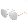 thumbnail image 1 of FEISEDY Small Square Polarized Sunglasses for Men and Women Polygon Mirrored Lens B2309, 1 of 7