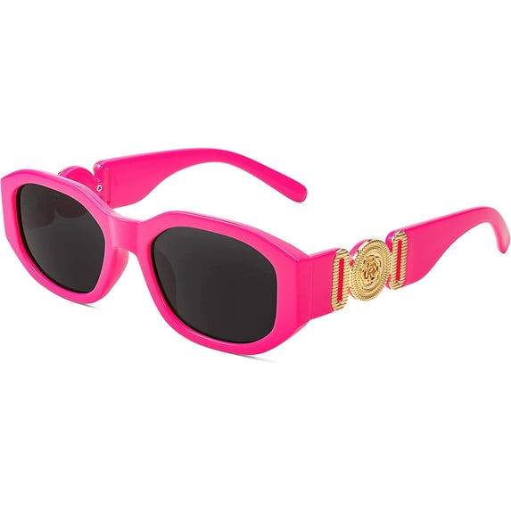 FEISEDY Small Square Sunglasses for Women Men Vintage Trendy Irregular Sunglasses B2322