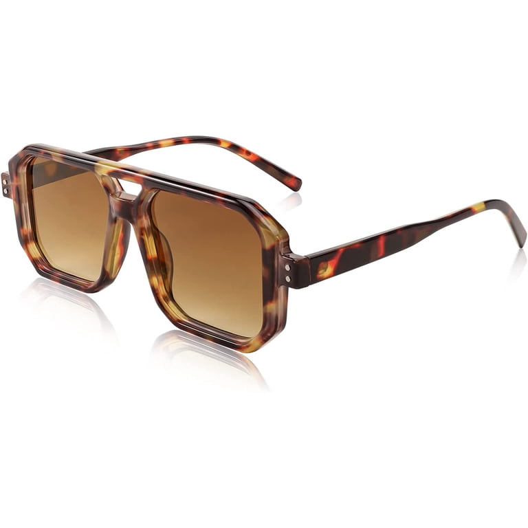 Plastic Frame Non-Polarized Aviator Sunglasses for Women Men Okany Aviator Sunglasses Non-Polarized Womens Mens Trendy  main image 3