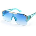 thumbnail image 1 of FEISEDY Square Flat Top Shield Sunglasses One Piece Frameless Stylish Women Men UV400 B2765, 1 of 7