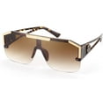 thumbnail image 1 of FEISEDY Square Flat Top Shield Sunglasses One Piece Frameless Stylish Women Men UV400 B2765, 1 of 14