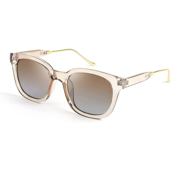 FEISEDY Square Polarized Sunglasses Women Men Retro Trendy Shades UV400 Lenses B2624