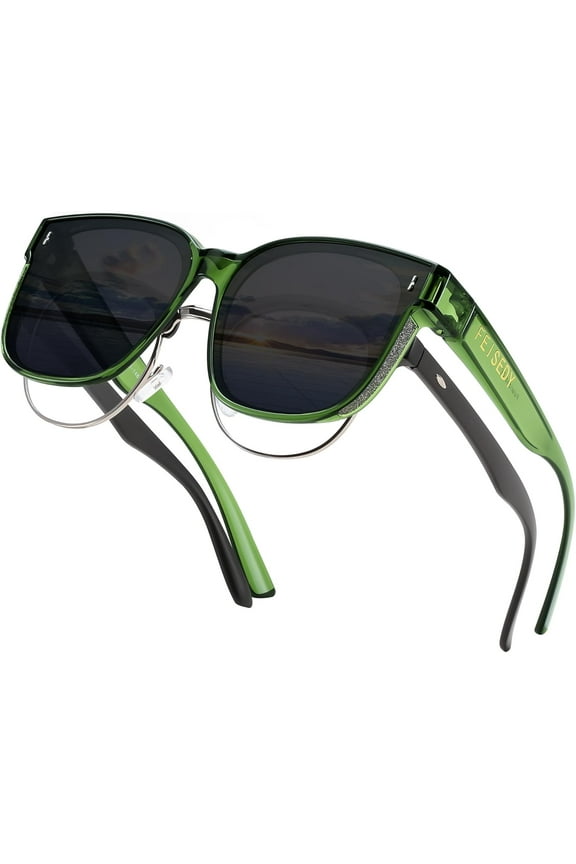 Sunglasses Fit Over Glasses Oversized Polarized Shiny for Women Sunglasses UV400 B0269