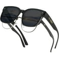 thumbnail image 1 of FEISEDY Sunglasses Fit Over Glasses Oversized Polarized Shiny for Women Sunglasses UV400 B0269, 1 of 14