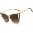 thumbnail image 1 of FEISEDY Trendy Polarized Women Sunglasses, Retro Womens Square Cat Eye Sun Glasses B4134, 1 of 14