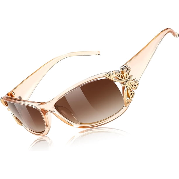 Polarized Sunglasses,  Butterfly Decoration -100% UV Protection  for Women LVIOE Polarized Sunglasses for Women, Fashion Butterfly  main image 4