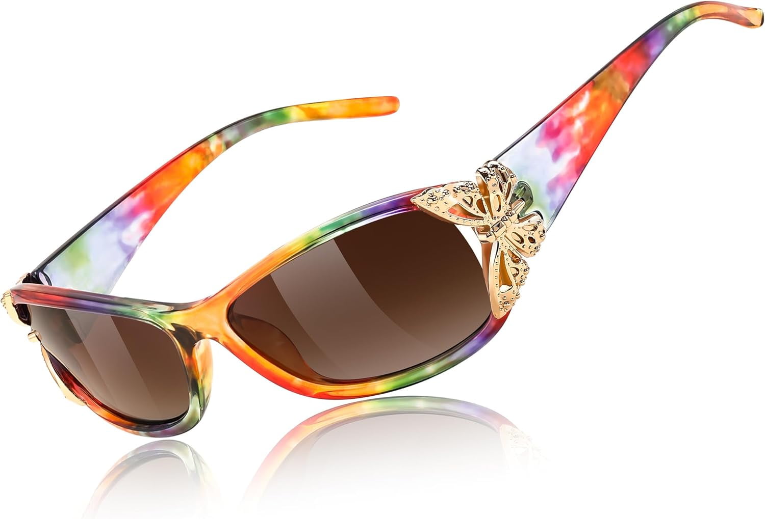 FEISEDY Trendy Polarized Y2K Sunglasses Wrap Around  display picture 1