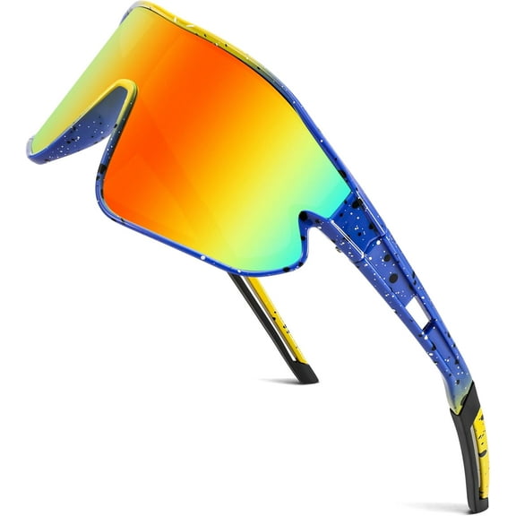 FEISEDY Unisex Youth Sunglasses, Teens Baseball Tennis Sunglasses, UV400 Sports Boys Girls Cycling Shades B4064