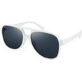 thumbnail image 1 of FEISEDY Vintage Retro 70s Plastic Aviator Sunglasses Women Men Classic Large Squared Frame B2751, 1 of 14