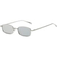 thumbnail image 1 of FEISEDY Vintage Slender Square Sunglasses Retro Small Metal Frame Candy Colors B2295, 1 of 14