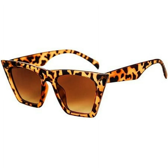 FEISEDY Vintage Square Cat Eye Sunglasses Women Trendy Cateye Sunglasses B2473