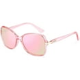 thumbnail image 1 of FEISEDY Vintage Square Polarized Sunglasses Trendy Cateye Ladies Oval Elegant Sun Glasses for Women Men B2760, 1 of 15