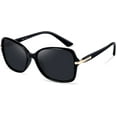 thumbnail image 1 of FEISEDY Vintage Square Polarized Sunglasses Trendy Cateye Ladies Oval Elegant Sun Glasses for Women Men B2760, 1 of 15