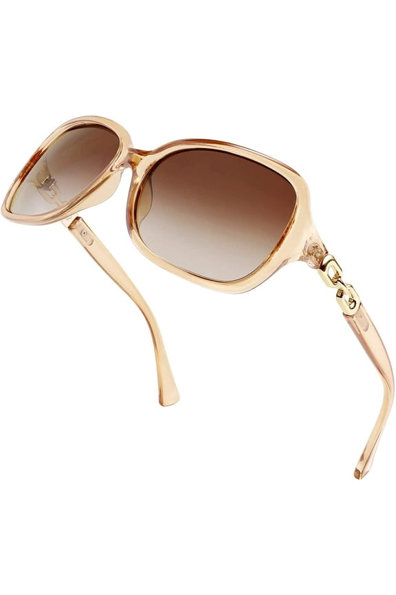 Vintage Square Polarized Sunglasses for Women 100% UV400 Outdoor Driving Fashion Sunglasses B2526