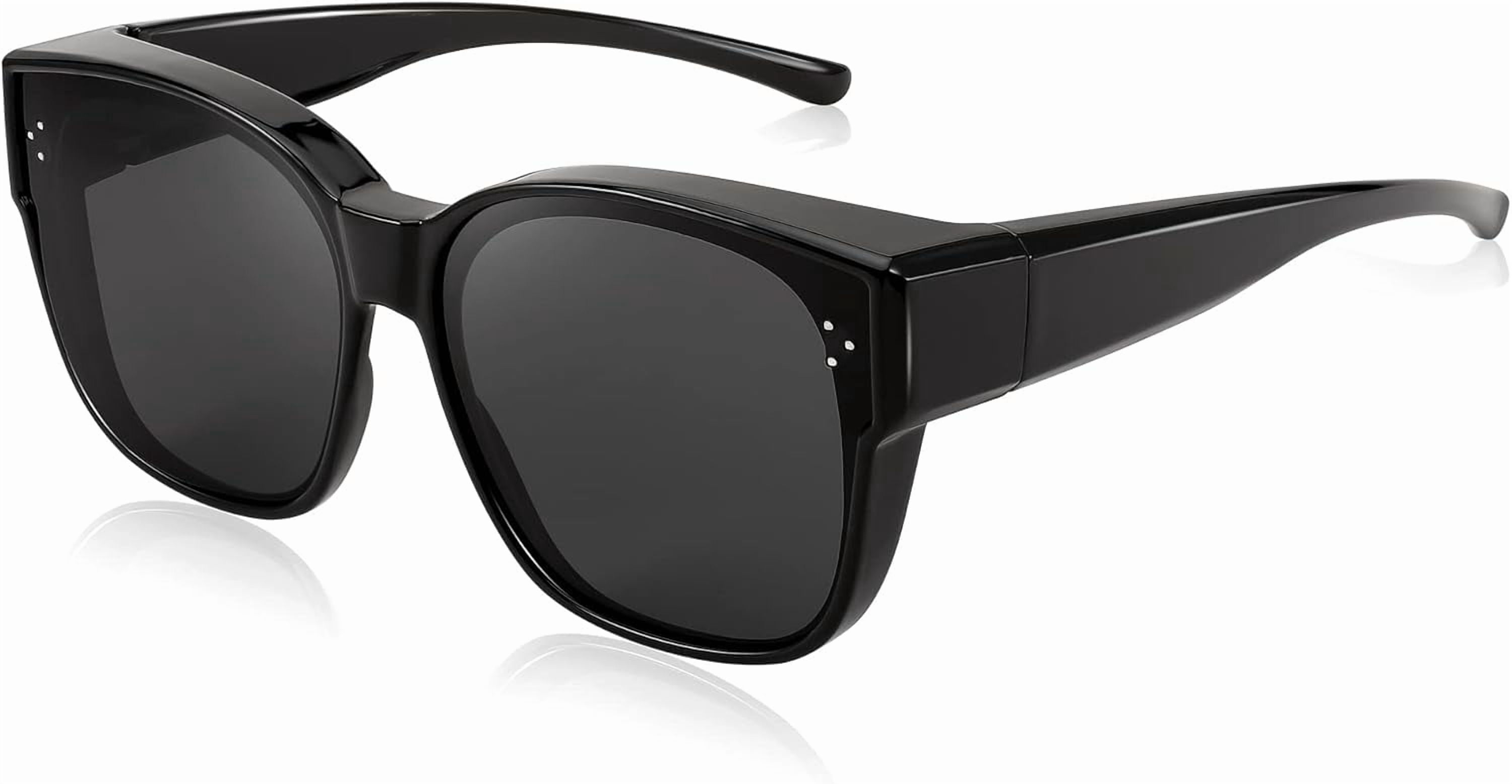 FEISEDY Women Men Polarized Fit Over Sunglasses Oversized  display picture 3