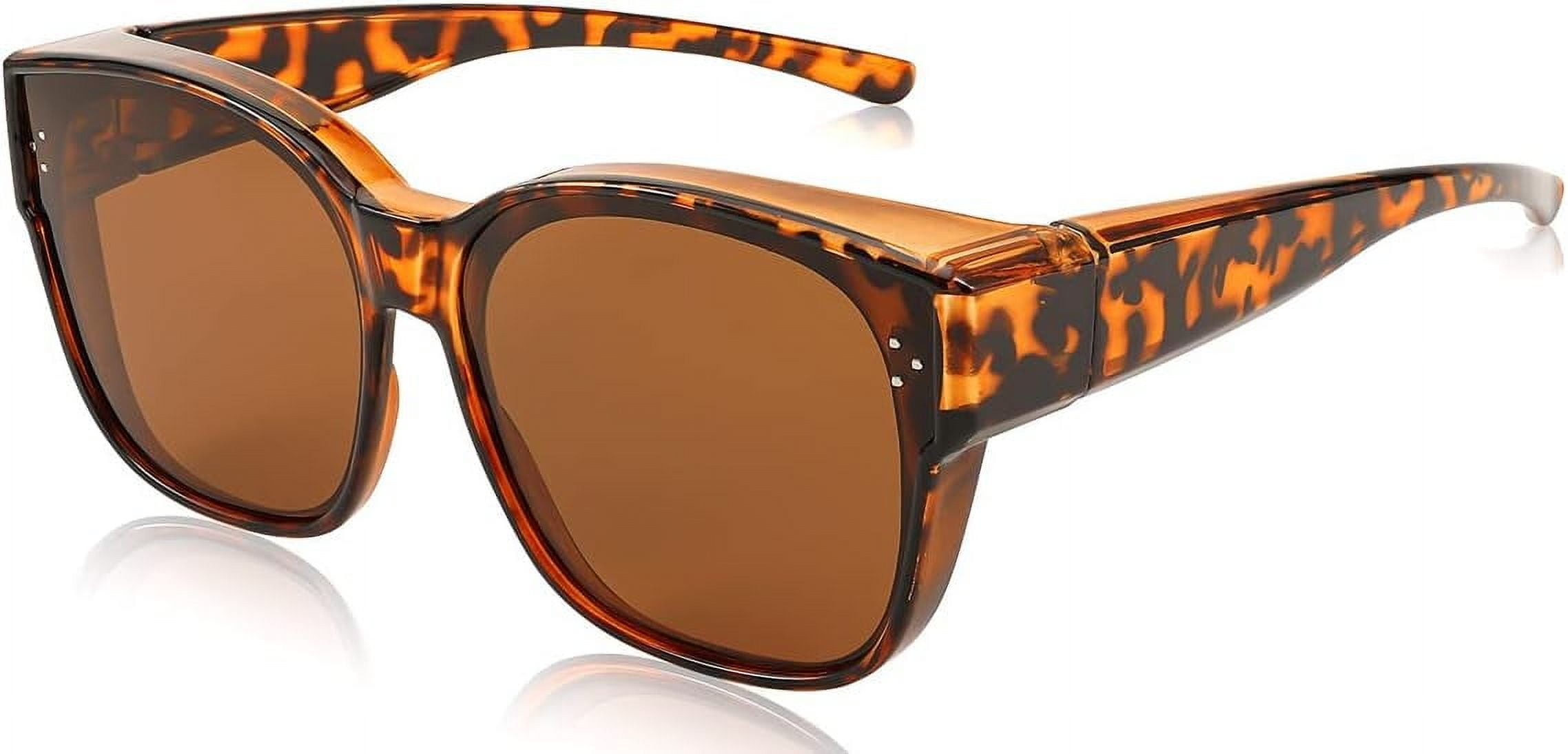 Look Over Spectacles FEISEDY Women Men Polarized Fit Over Sunglasses Oversized Trendy Square ...