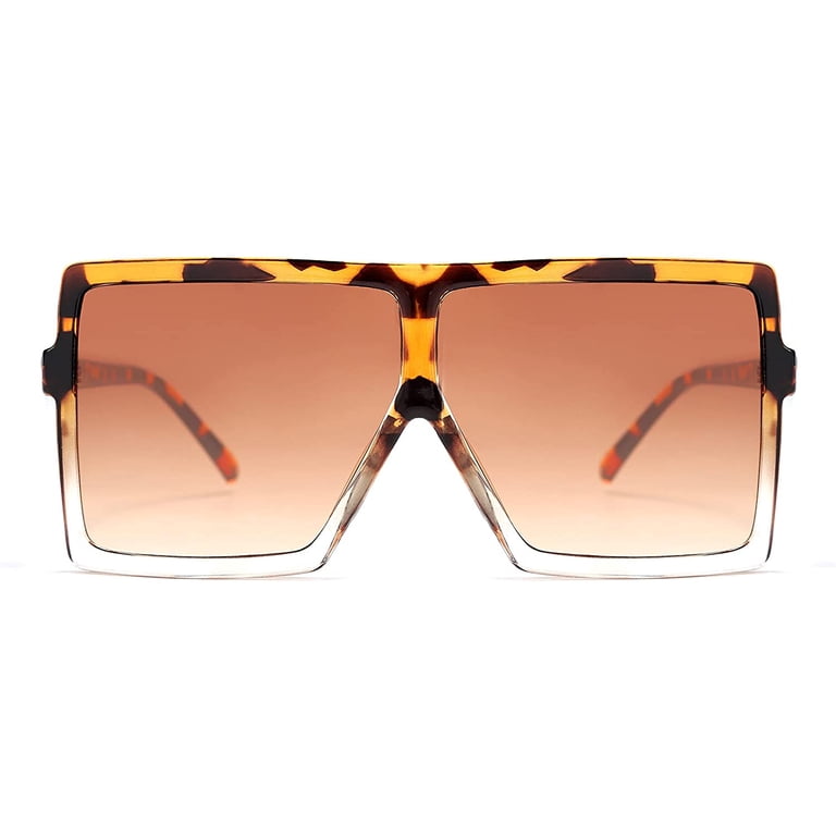 FEISEDY Women Square Oversized Sunglasses One Piece Fashion  display picture 1