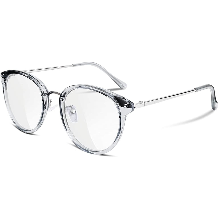 FEISEDY Women Vintage Glasses Frames Round Eyewear Clear Lens