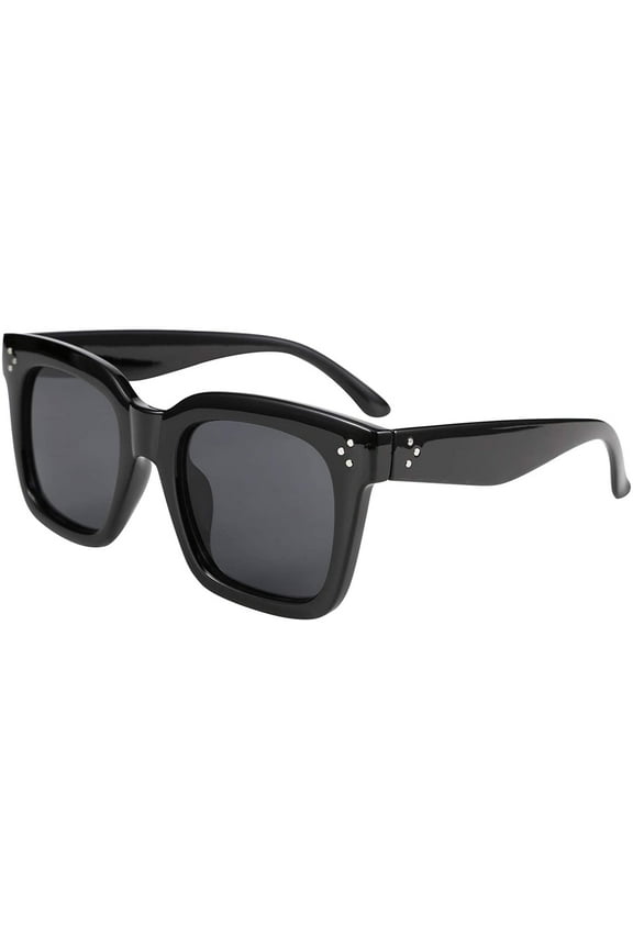 Women's Butterfly Gradient Square Sunglasses, Black