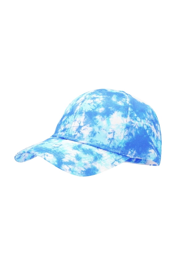 3D Printed Tie Dye Baseball Cap Adjustable Snapback Sun Hat for Outdoor Summer Activities Unisex Design