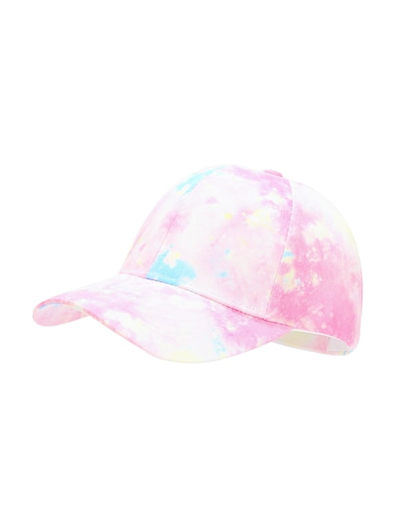 3D Printed Tie Dye Baseball Cap Adjustable Snapback Sun Hat for Outdoor Summer Activities Unisex Design