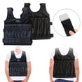 thumbnail image 1 of FEISHENTT Adjustable Weighted Vest Up to 110LB Workout Weight Vest Exercise Training Fitness Jacket Running Vest for Man Woman (Not Including Sand and Steel) Black 60x42cm, 1 of 6