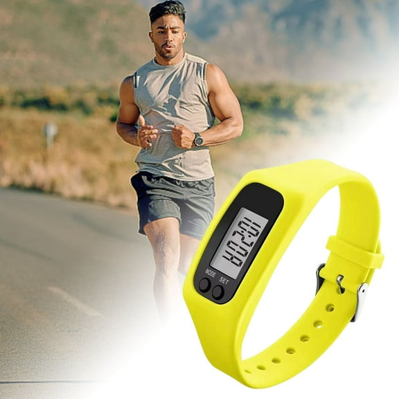 FEISHENTT Advanced LCD Digital Wristband Pedometer for Fitness Walking Distance Tracking and Electronic Step Counter with Activity