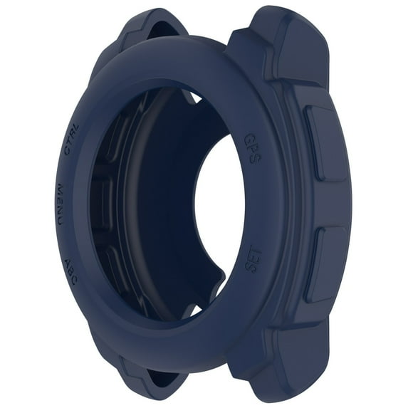 FEISHENTT Case Cover Compatible with Garmin Instinct 22X, Disscool Soft Anti Drop TPU Protective Cases Smart Watch Accessories,Stainless Steel