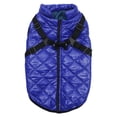 thumbnail image 1 of FEISHENTT Dog Coat for Medium Dogs,Waterproof Dog Winter Jacket with Harness Built in Puppy Cold Weather Coats Reflective Pet Vest with Zipper Warm Dogs Snowsuit Blue XXXXL, 1 of 4