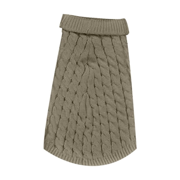 FEISHENTT Dog Sweaters for Large Dogs Winter Turtleneck Pullover Cable Knit Stretch Pitbull Labrador Golden Retriever Doberman Bulldog Boy Girl Pet Clothes