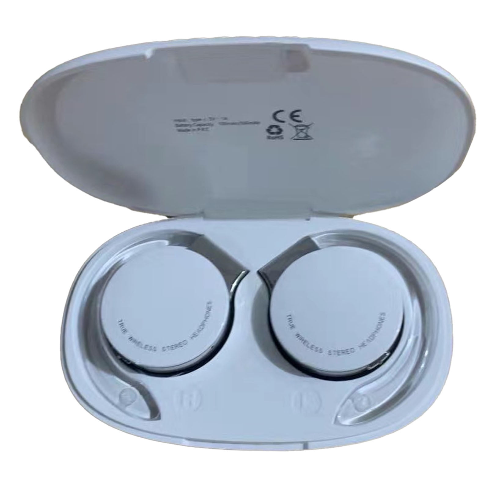 FEISHENTT On Ear Headphones Bluetooth, Noise Cancelling Open Ear Headphones Wireless, Clip On Sport Headset Bluetooth with 4 Microphone, Comfort Fit Earphones with Long Battery Life
