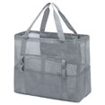 thumbnail image 1 of FEISHENTT Extra Large Mesh Travel Organizer Bag Lightweight Foldable Storage Pouch For Beach Pool Swim Camping Accessories Towels, 1 of 4