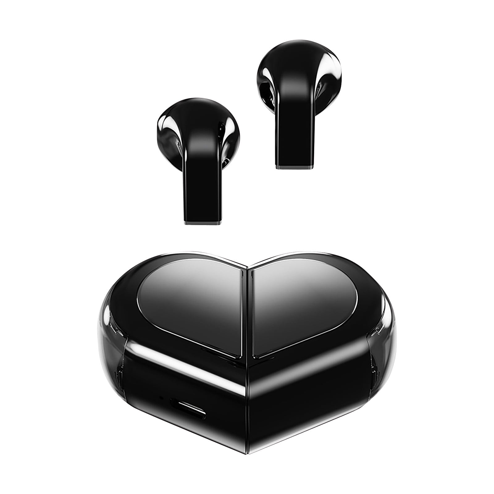 FEISHENTT K520 Heart Wireless Earbuds for Girls Kids, Cute Small Mini Tiny Invisible Earbuds Wireless Bluetooth for Small Ears Canals Women Blue Tooth Ear Buds for Android