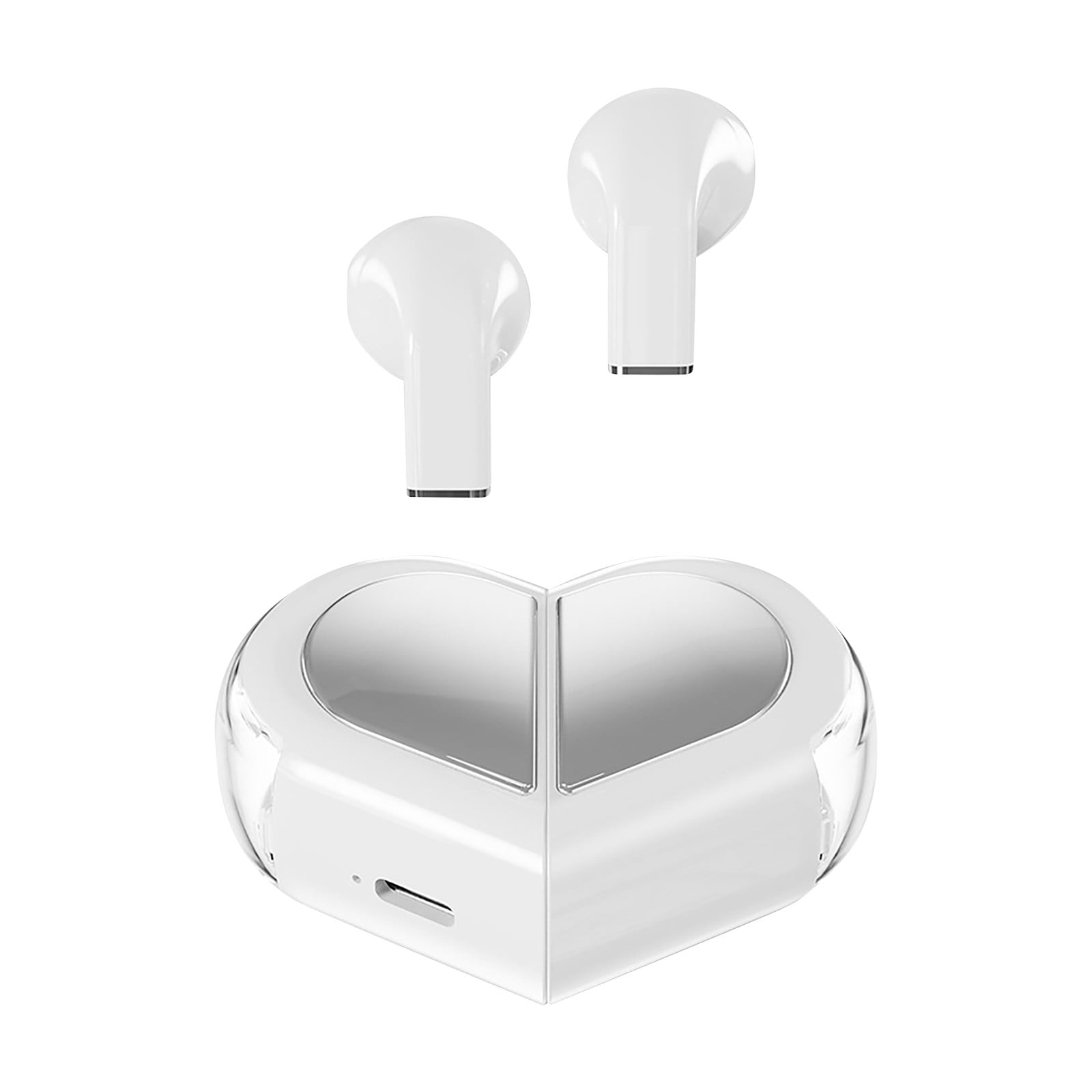 FEISHENTT K520 Heart Wireless Earbuds for Girls Kids, Cute Small Mini Tiny Invisible Earbuds Wireless Bluetooth for Small Ears Canals Women Blue Tooth Ear Buds for Android