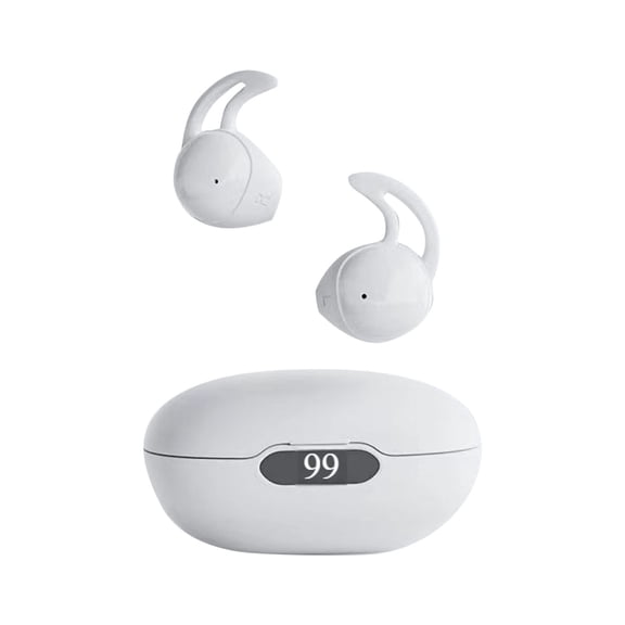 FEISHENTT Micro Wireless Mini Earbuds - Tiny + Invisible Bluetooth Earbuds For Small Ears - White