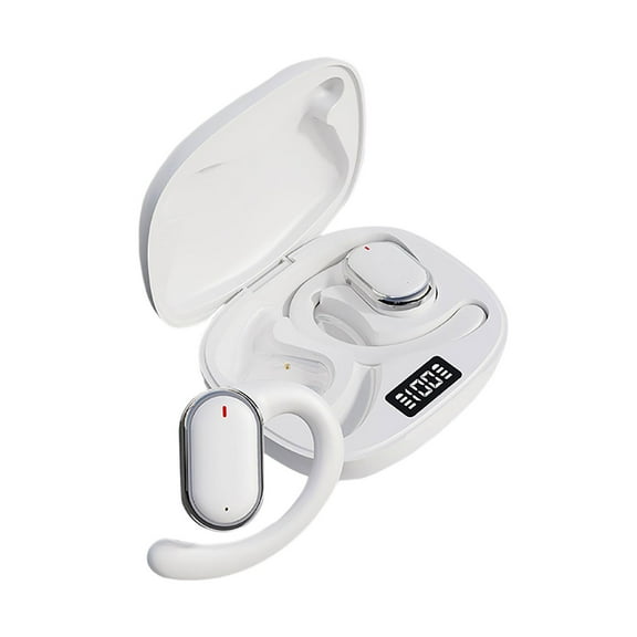 FEISHENTT Open Ear Earbuds Air Bone Conduction Headphones Wireless Bluetooth Out of Ear Buds Outer Ear Earbuds That Don't Go in Your Ear, Waterproof Earphones for Sports Running with Ear Hook