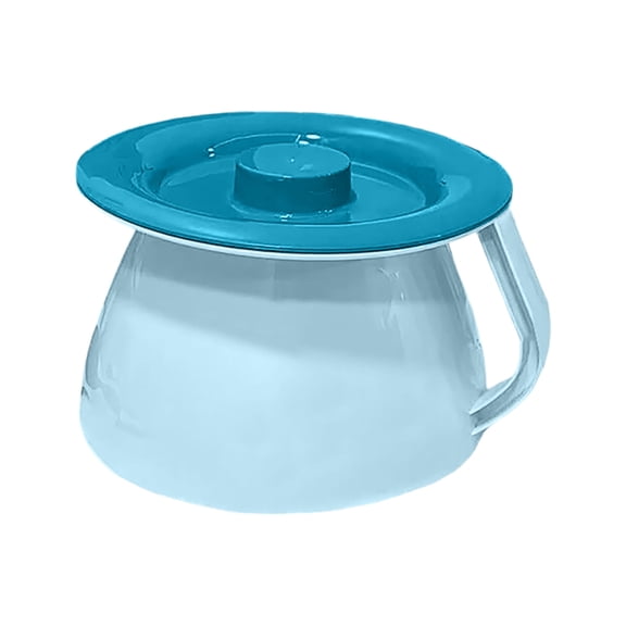 FEISHENTT Portable Potty with Lid, Blue Training Urinal Pot for Travel and Camping, Bedside Pee Bucket for Boys