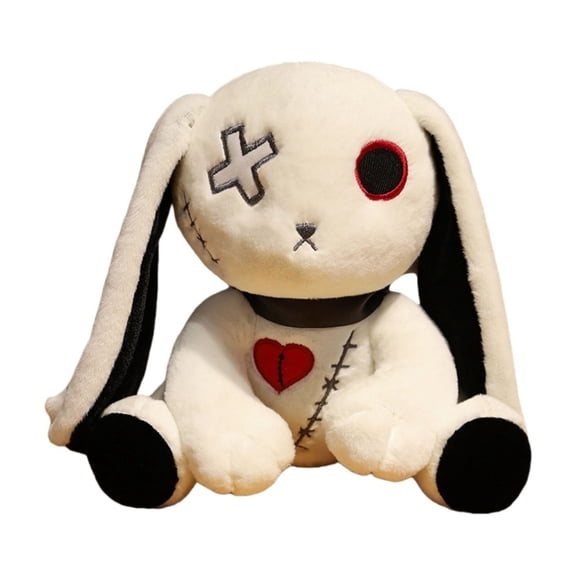 FEISHENTT Rabbit Plush Doll, Scary Rabbit Stuffed Animal Toy - Halloween, Easter, Christmas, Birthday Gift