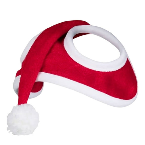 FEISHENTT Santa Hat for Horse Christmas Cap Fluffy Xmas Hat Horse Santa Cap for Christmas Holiday Parade