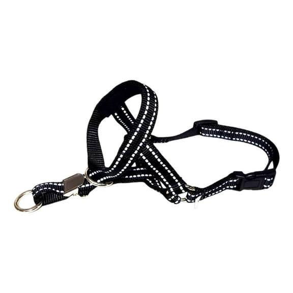 FEISHENTT Soft Dog Head Collar, Patented Padded No Pull Head Halter, Training Nose Leash with Safety Link for Medium Large Dogs