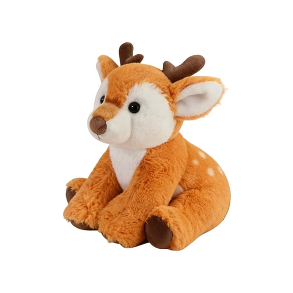 FEISHENTT Soft Spotted Deer Plush Toy, Cute Stuffed Animal for Kids, 9 Inch